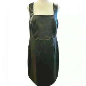 2/$30 Addition Elle Dress Women's Size 14 Faux Leather NWT